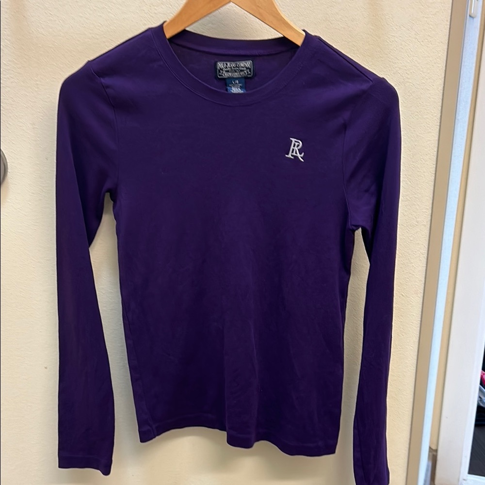 Ralph Lauren Kids Purple Long Sleeve Shirt